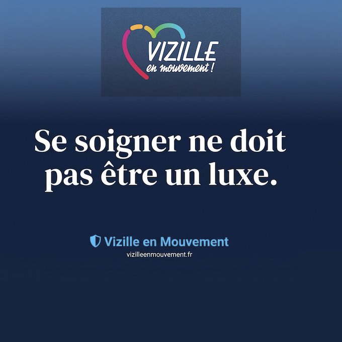 Post Facebook — Se soigner ne doit pas être un luxe. Mutuelle communale pour Vizille.