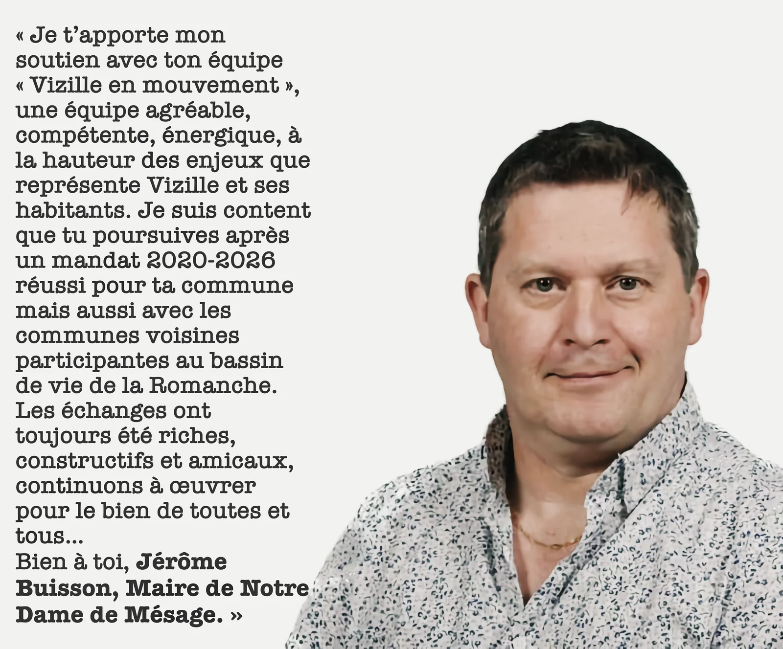 Jérôme Buisson — Maire de Notre-Dame-de-Mésage