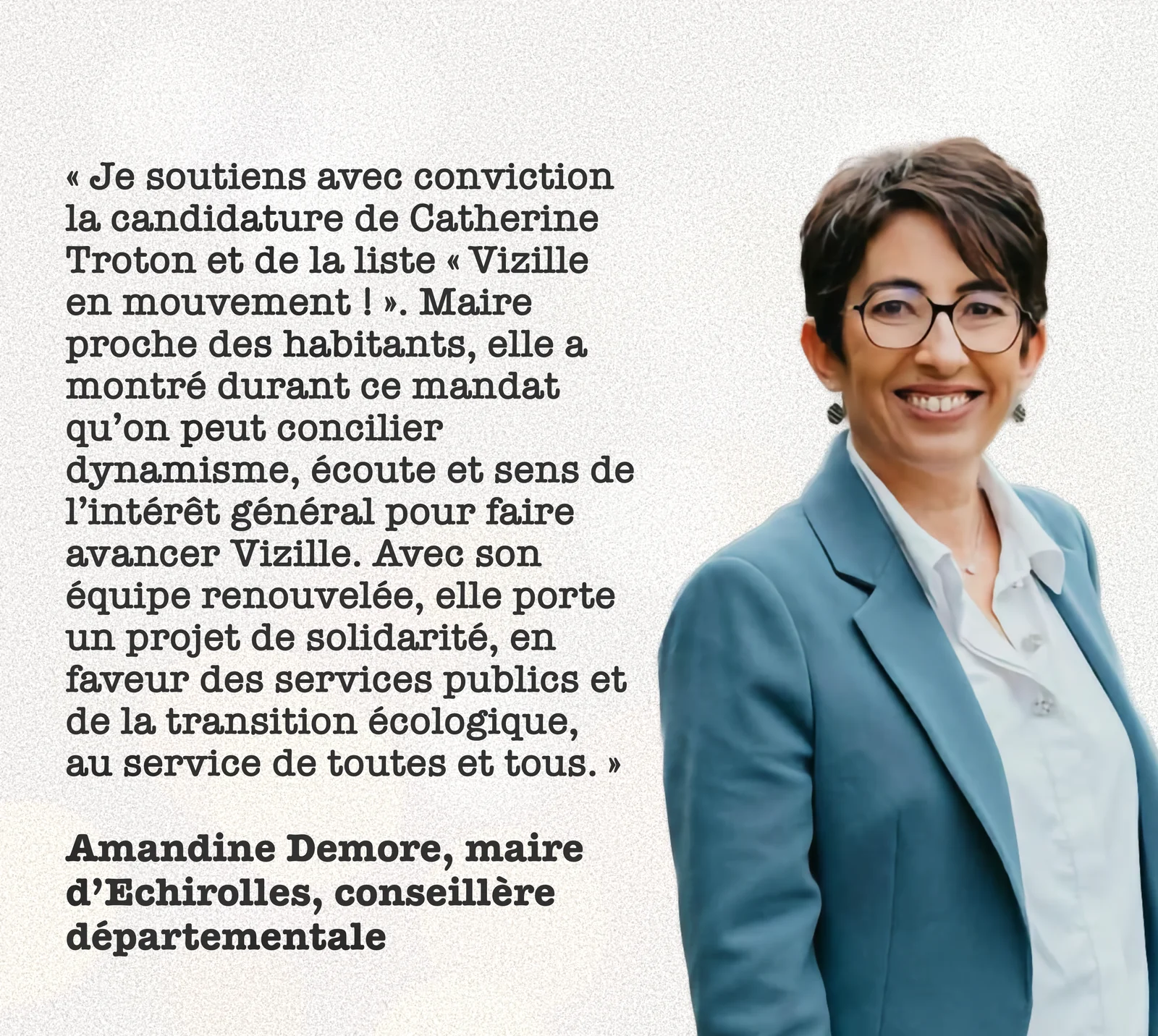 Amandine Demore — maire d'Échirolles, conseillère départementale