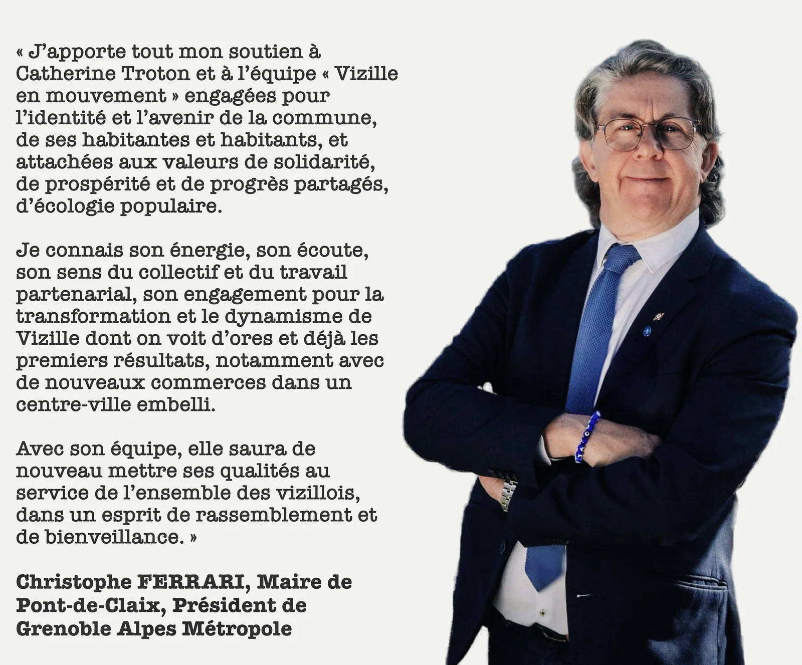 Christophe Ferrari — Maire de Pont-de-Claix, Président de Grenoble-Alpes Métropole