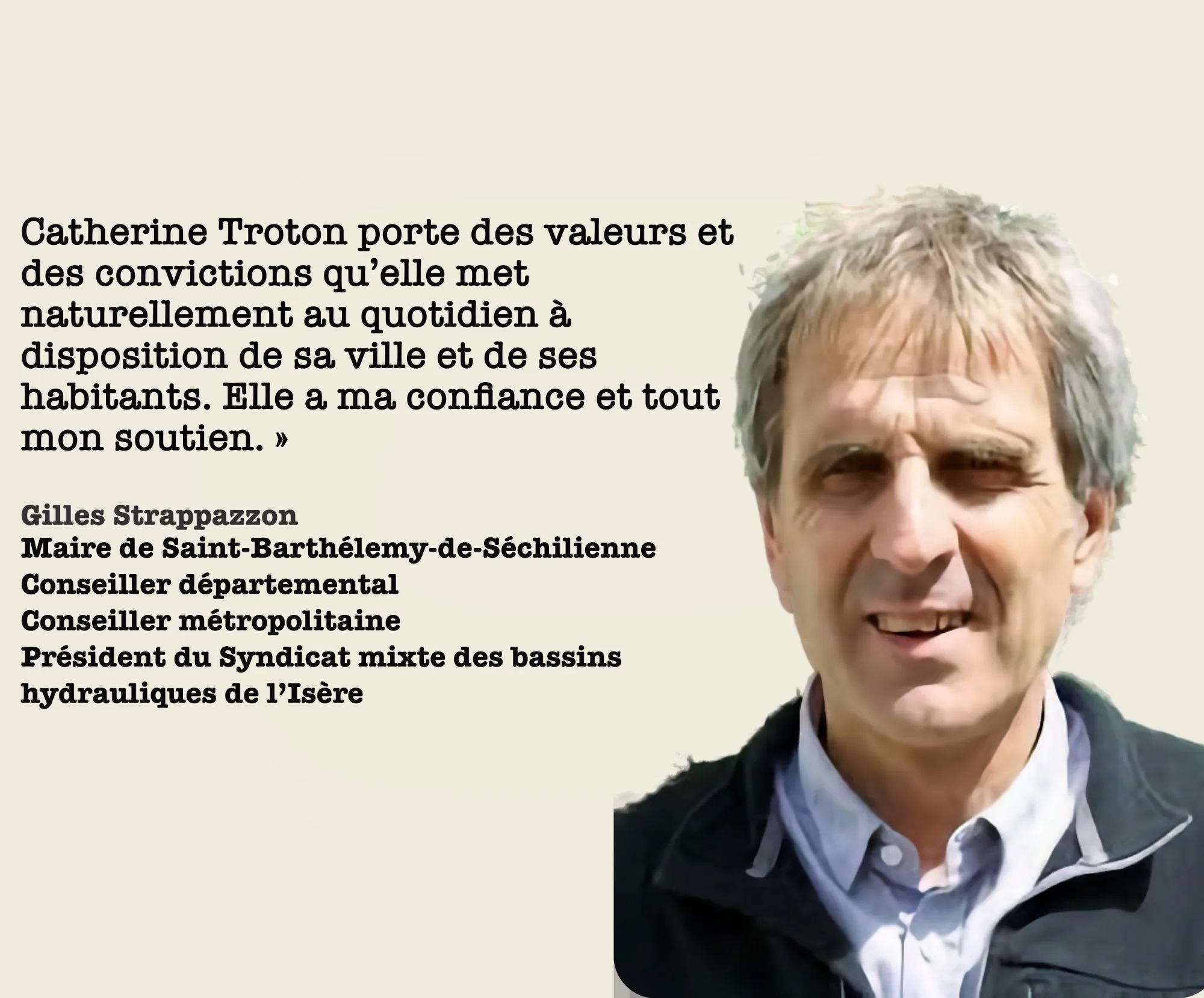 Gilles Strappazzon — Maire de Saint-Barthélemy-de-Séchilienne