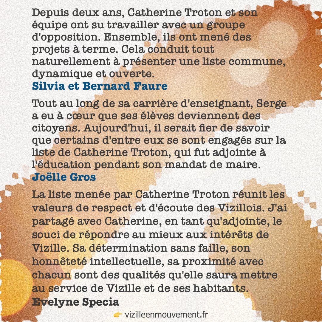 Témoignages — Silvia et Bernard Faure, Joëlle Gros, Evelyne Specia