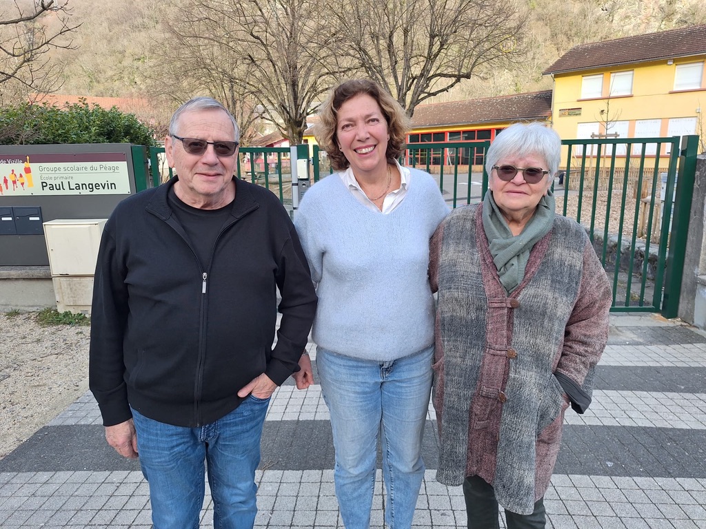 Silvia et Bernard Faure avec Catherine Troton